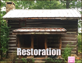 Historic Log Cabin Restoration  Kelford, North Carolina